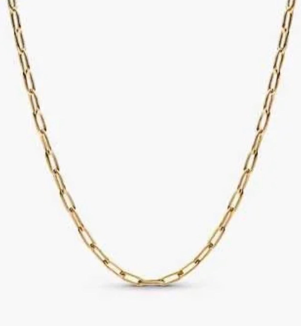 Collar Cadena Dorada Ancha