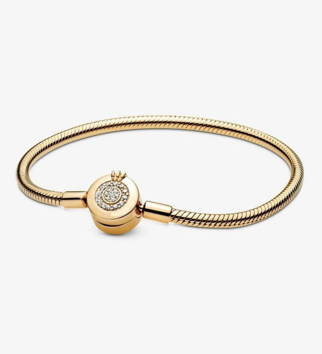 Pulsera Dorada Corona