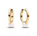 Pendientes Dorados con Perlas