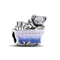 Charm Plateado Barco Oso