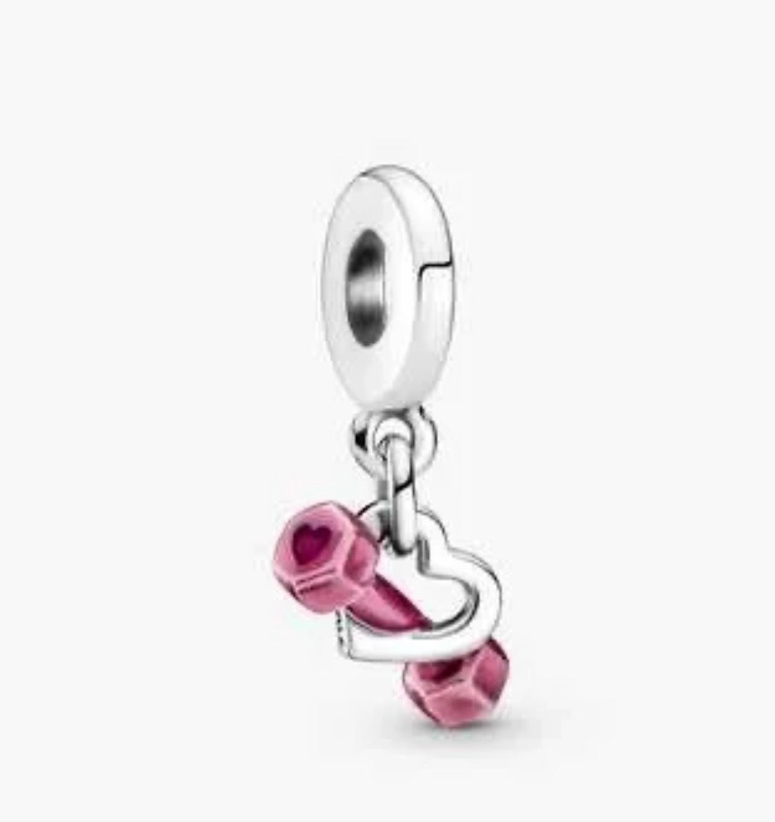Charm Plateado Love Gym