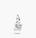 Charm Plateado Angel Con Perla