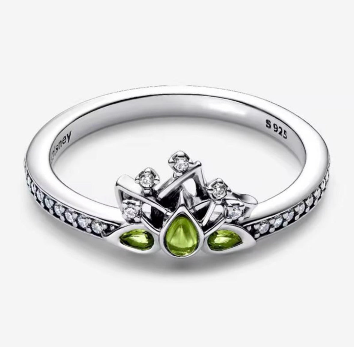Anillo Plateado Princesa Tiana Disney