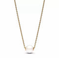 Collar Dorado con Perla