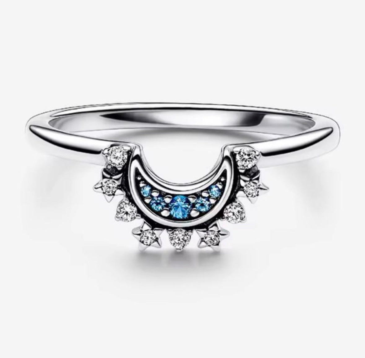 Anillo Plateado Luna