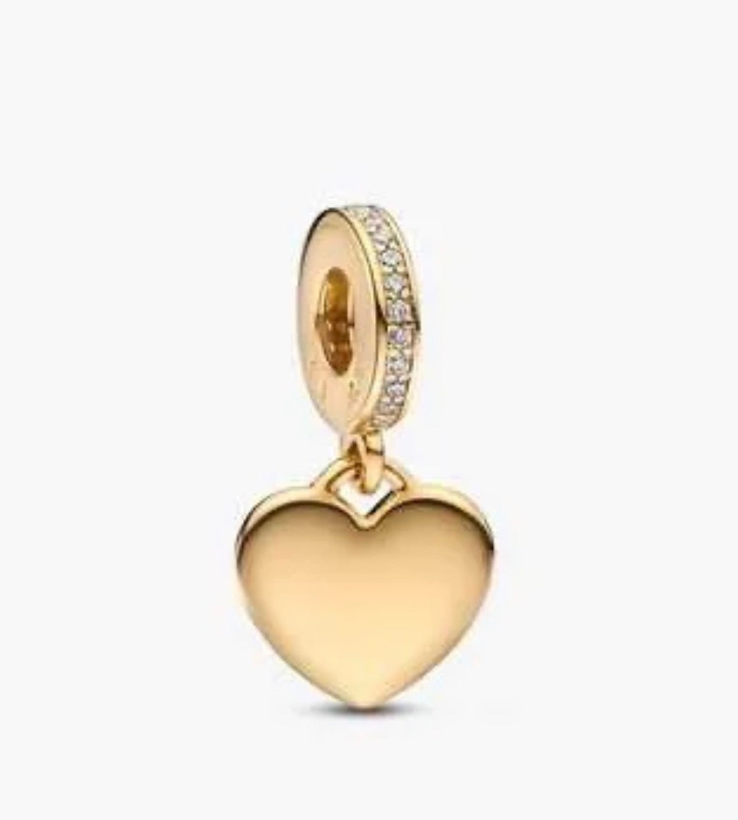 Charm Corazón Dorado