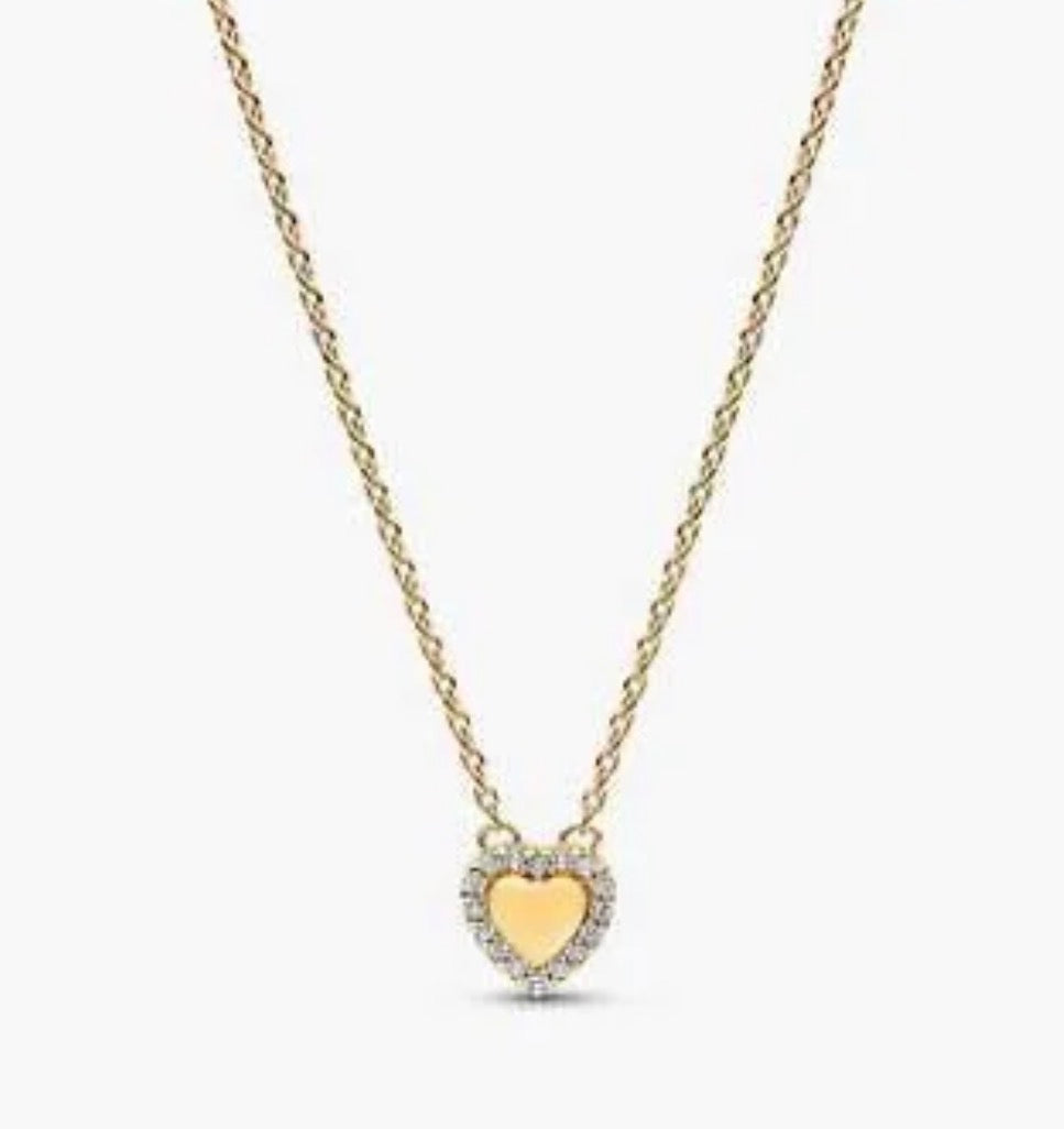 Collar Dorado Corazón Dorado