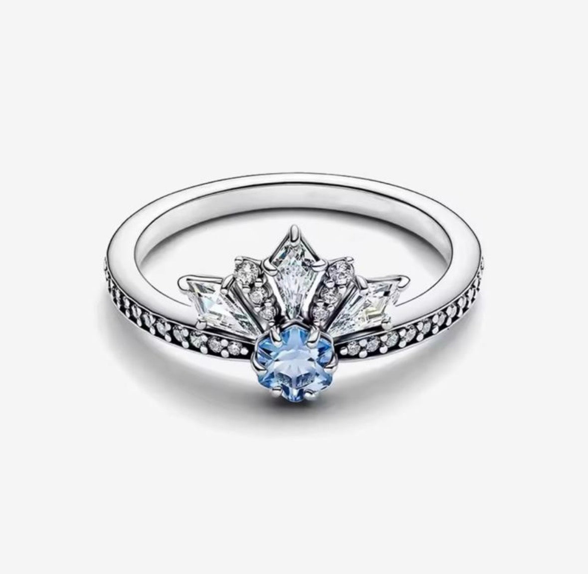 Anillo Plateado Princesa Elsa Frozen