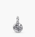 Charm Plateado Moneda Serpiente