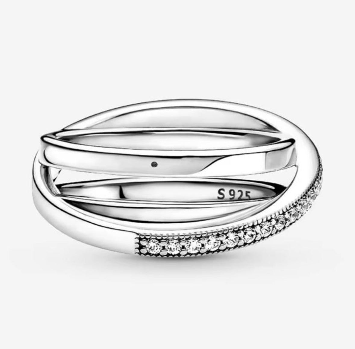 Anillo Plateado Triple Alianza