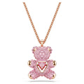 Collar Rosa Oso Rosa Corazón